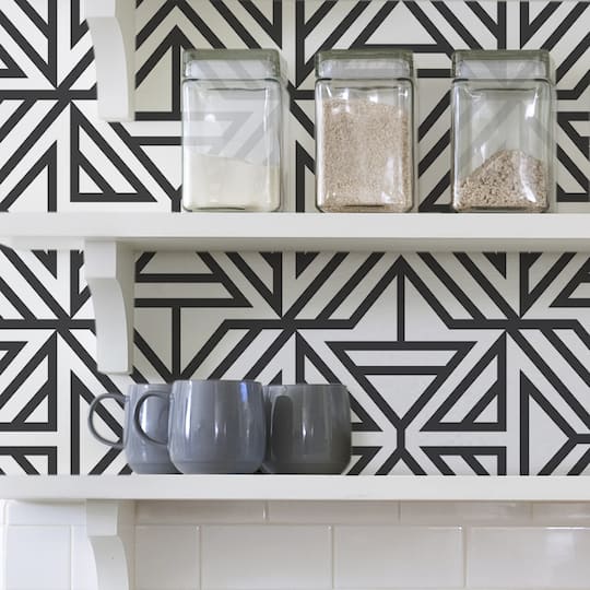 NuWallpaper Black Linear Peel & Stick Wallpaper